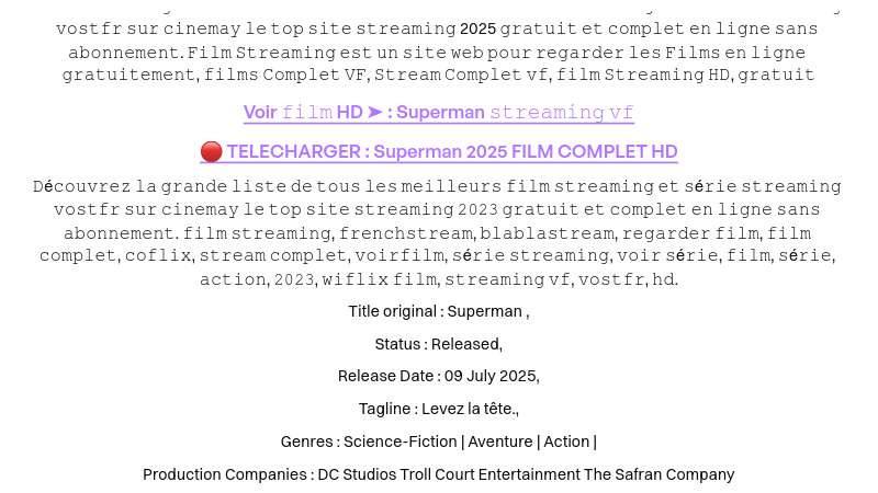 The Death Of Superman Streaming Vf