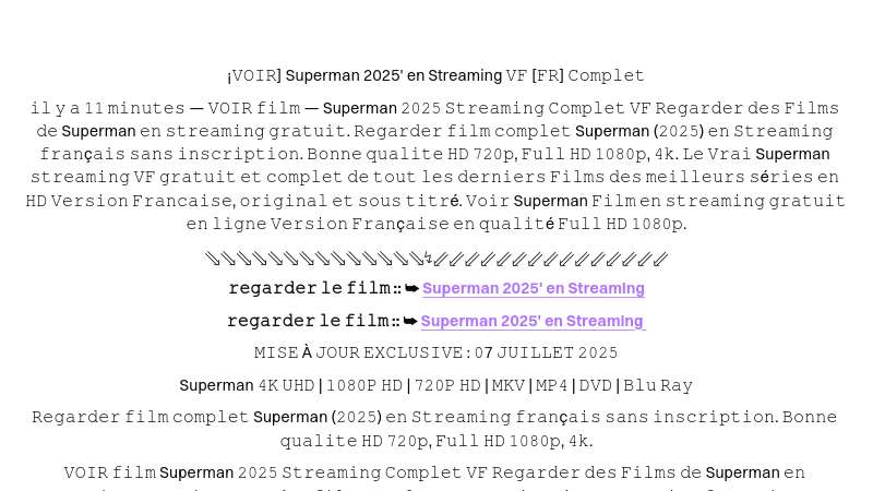 ¡𝚅𝙾𝙸𝚁] Superman 2025' en Streaming 𝚅𝙵 [𝙵𝚁] 𝙲𝚘𝚖𝚙𝚕𝚎𝚝 | Built with Prezo