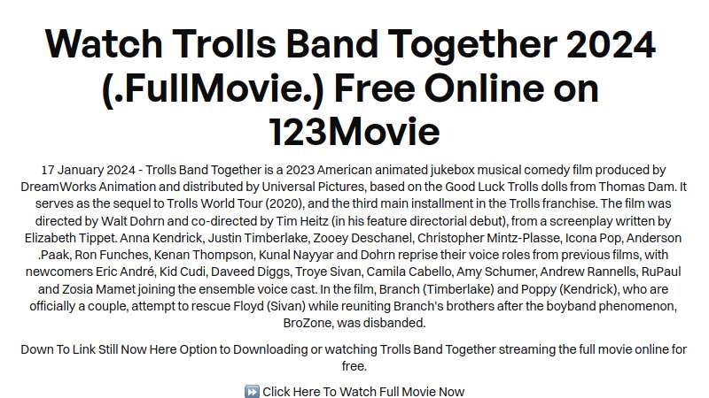 trolls band together full movie free dailymotion